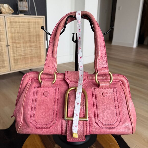 Celine Ella Frame Pink Leather Handbag - Picture 7 of 8